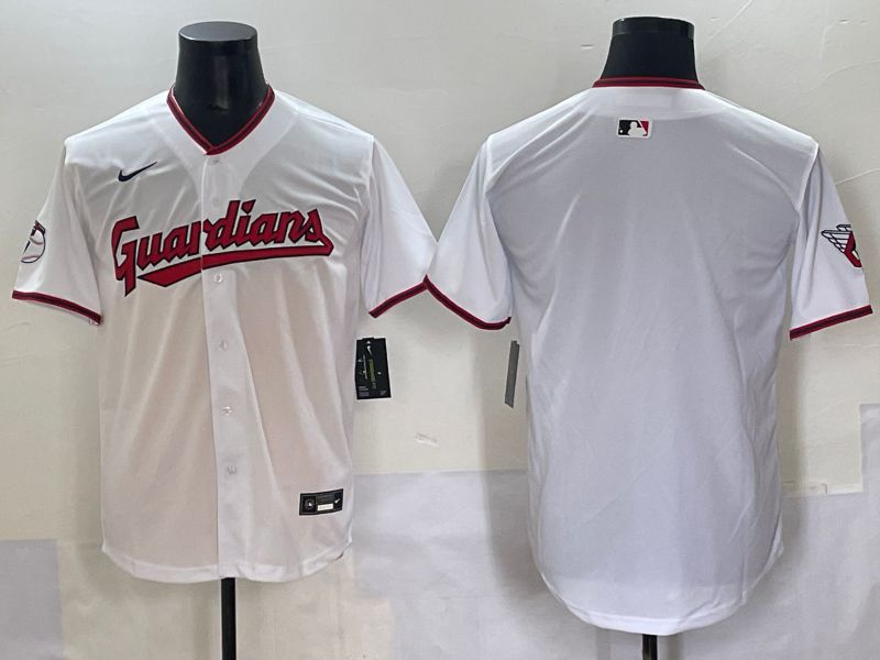 Men 2025 Cleveland Indians Blank White Game Nike MLB Jersey style 1->cleveland indians->MLB Jersey